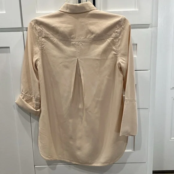 bella dahl XS Hi Lo Button Down Shirt light beige - Picture 6 of 8